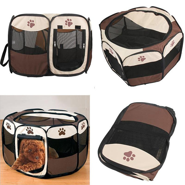 Foldable Pet Playpen For Dogs Pop Up – Indoor and Outdoor Use